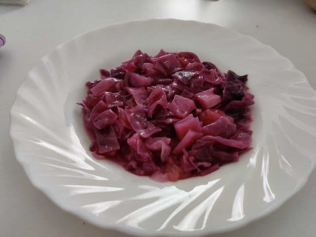 Lombarda con manzana