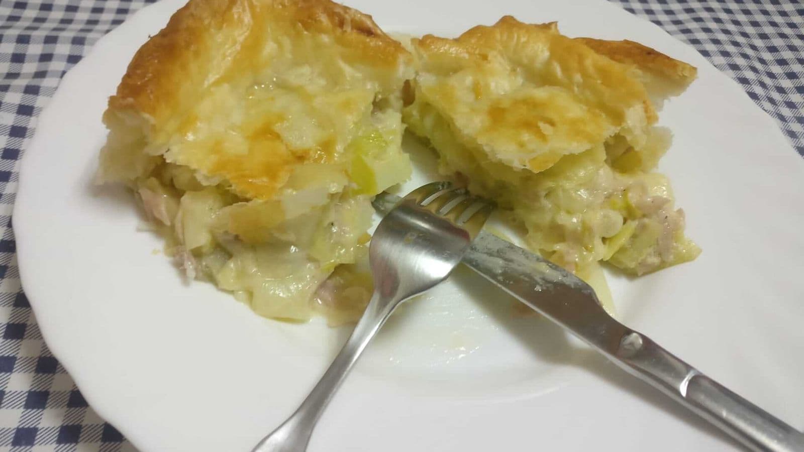 Pastel de puerros