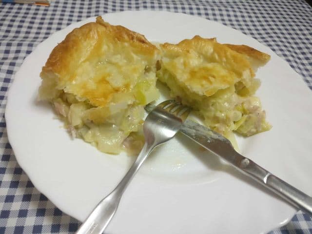 Pastel de puerros