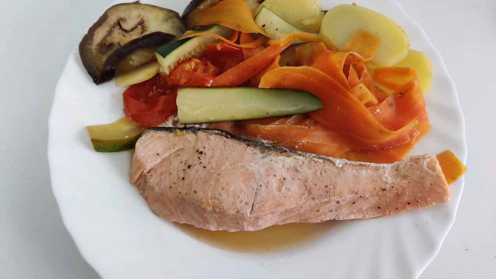 salmón al papillote