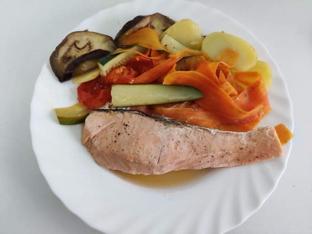 salmón al papillote