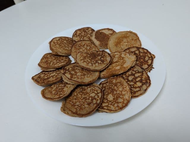 Tortitas de avena y manzana